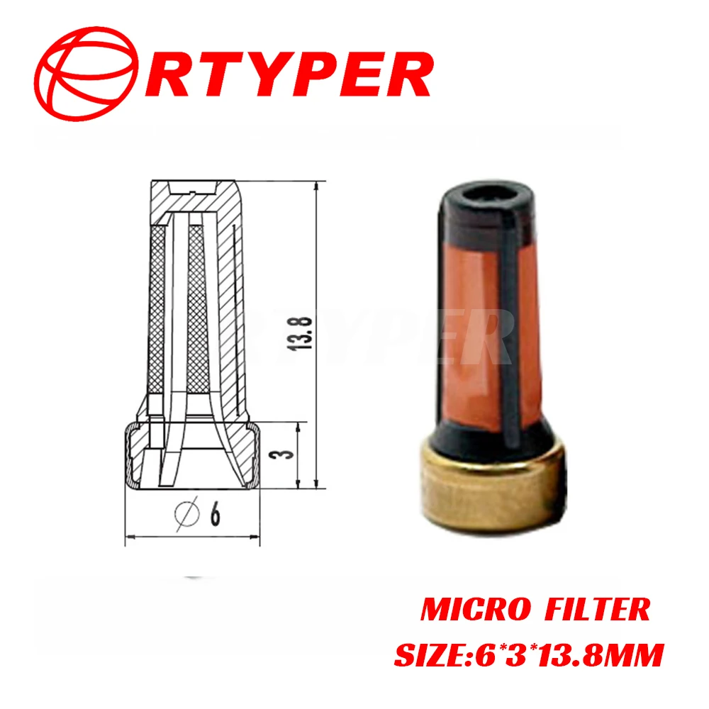 

50 шт., микрофильтр 31018 для топливного инжектора Bosch 0280155968 0280156079 Ferrari Car
