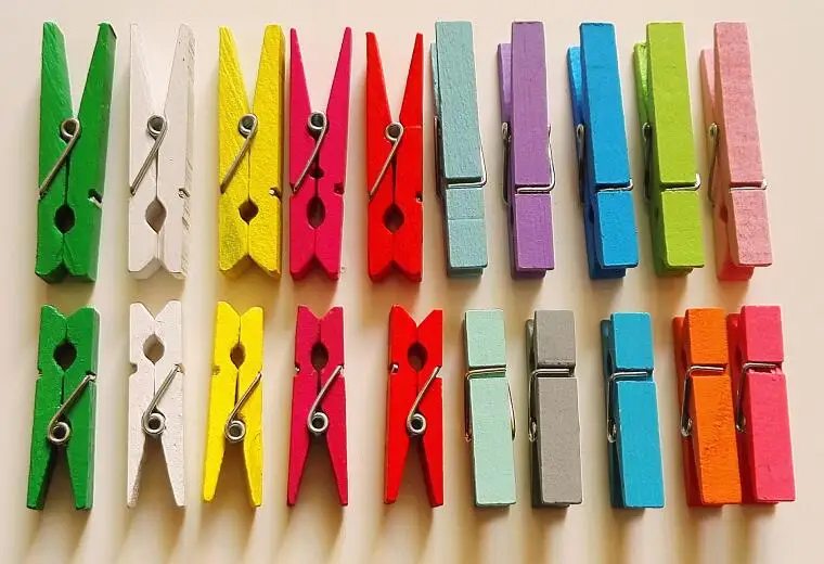 Nova DIY 20 штук Мини Цветной деревянные зажимы одежда фото зажим для бумаги Peg Pin
