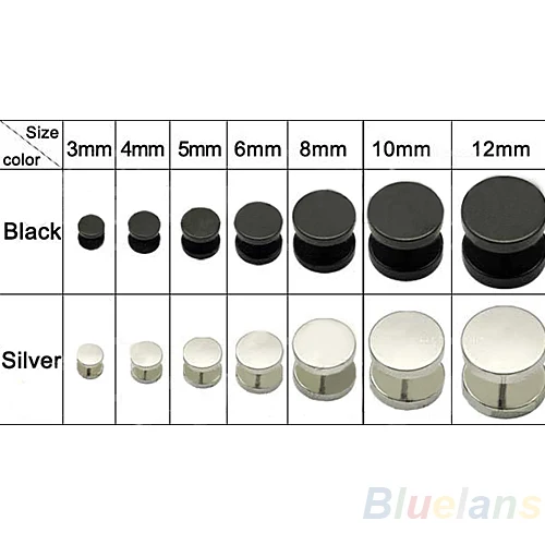 Новые стильные серьги-гвоздики из нержавеющей стали в стиле панк и готики для