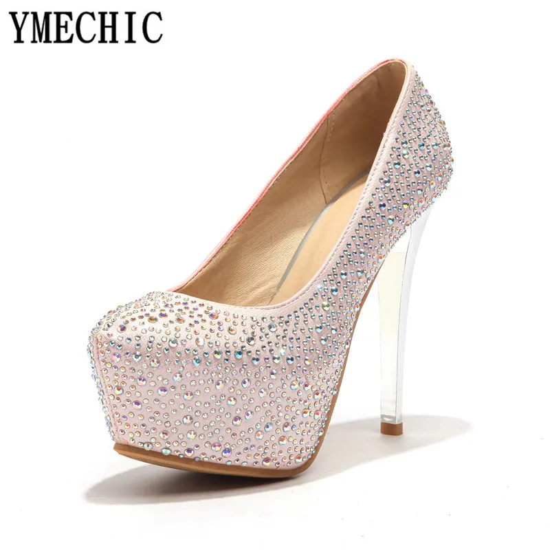 Туфли лодочки YMECHIC женские на высоком каблуке свадебные туфли для вечеринки