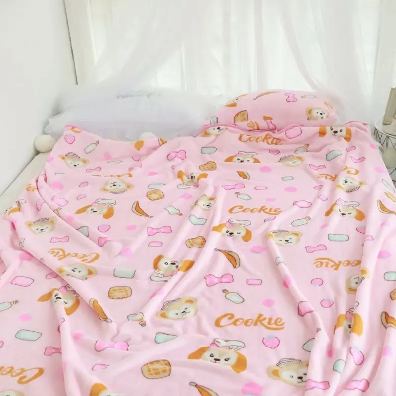 IVYYE Pink Duffy Bear Anime Plush Stuff Accessories plushdoll Stuffed Fluffy Warm Soft Toys Blanket Bed Throw Blankets NEW | Игрушки и