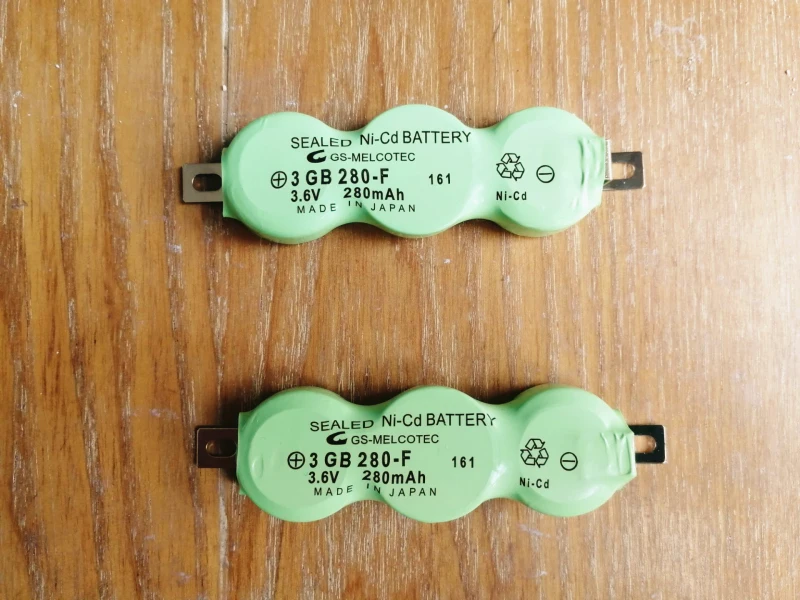 2 шт. оригинальная японская батарея 3GB280 F 3 6 В 280 мАч PLC герметичная Ni CD с вкладками
