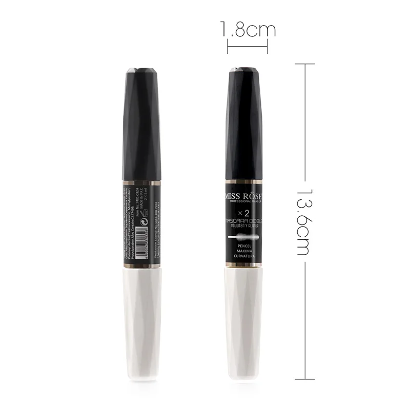 MISS ROSE Толстая завивка черно-белая тушь для ресниц с двойной головкой водостойкие