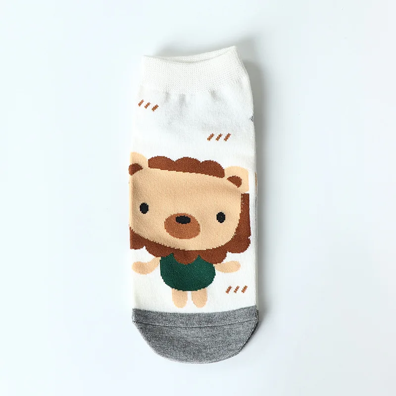 Носки с рисунками из мультфильмов женские носки чесаного хлопка милые животными