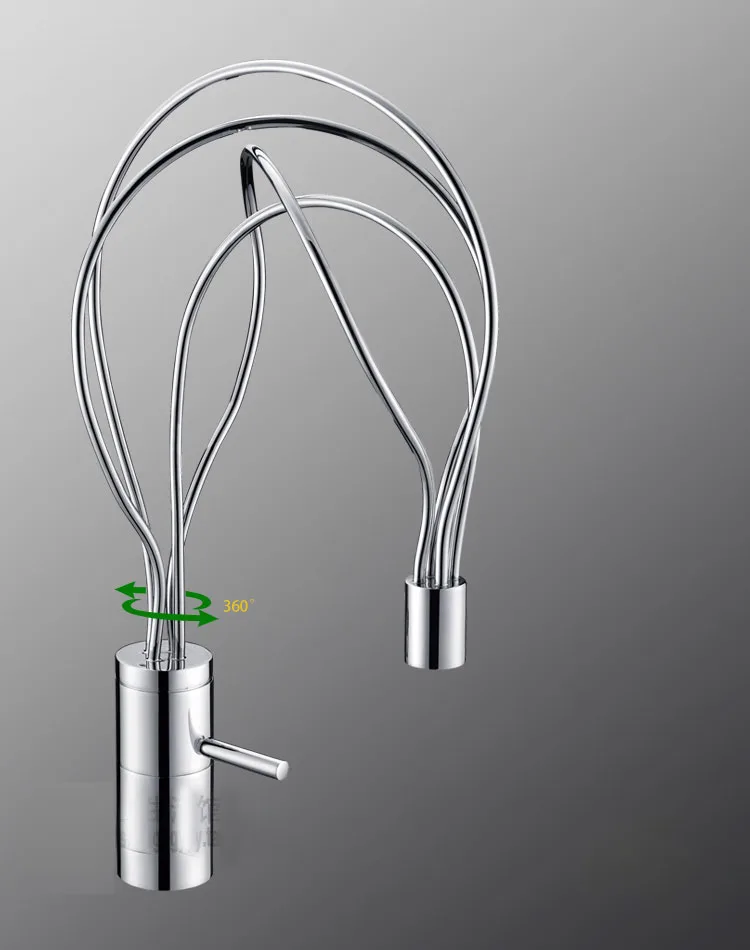 Смеситель для горячей и холодной воды однорычажный смеситель из хромированной