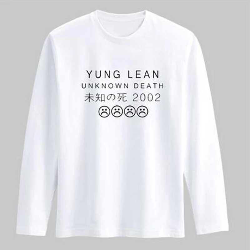 Футболка Yung Lean Мужская/Женская хлопковая рубашка с длинным рукавом в стиле