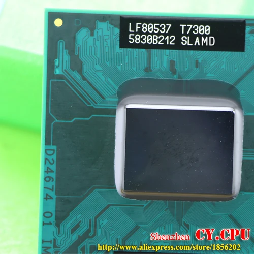 Бесплатная доставка intel cpu ноутбук Core 2 Duo T7300 4M Socket 479 cache/2 0 GHz/800/двухъядерный