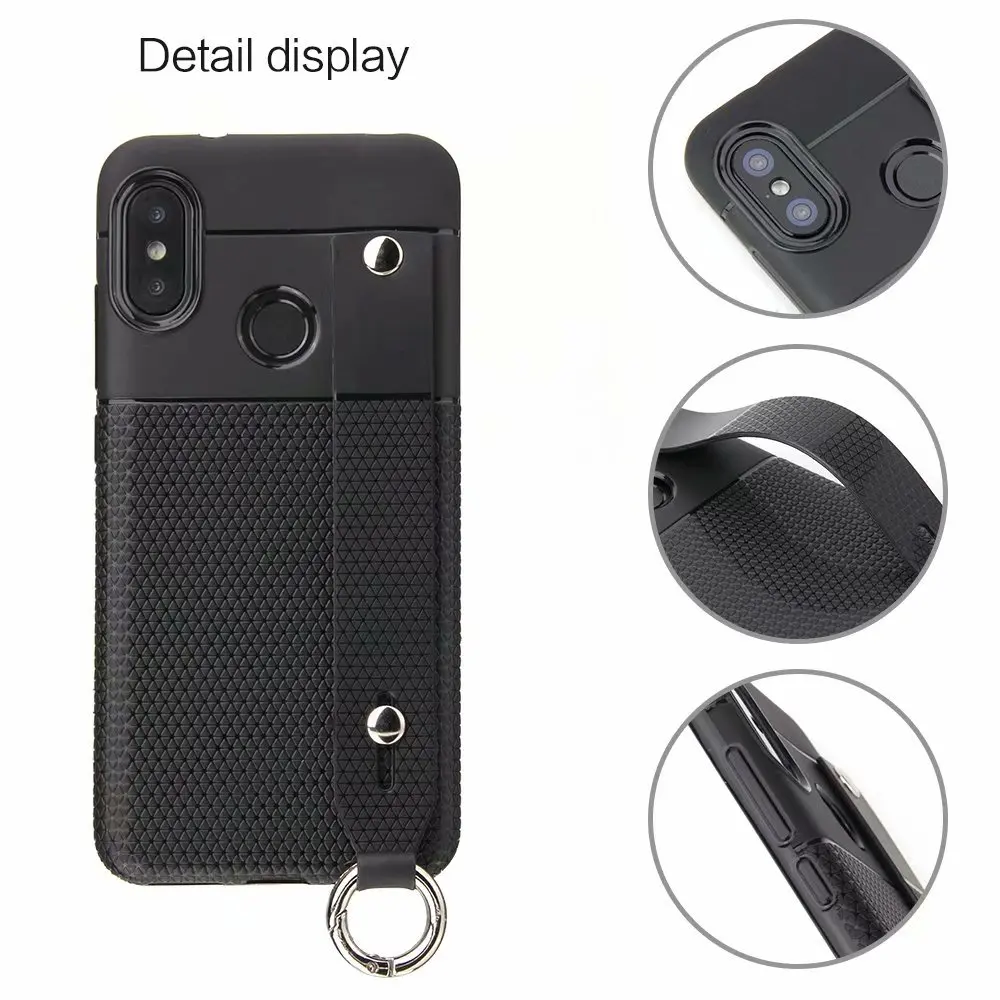 For Xiaomi Pocophone F1 Case Poco Hand strap case Redmi 6 PRO Ultra-thin silicone Mi5X Mi 5X MiA1 Mi6x A2 LITE |