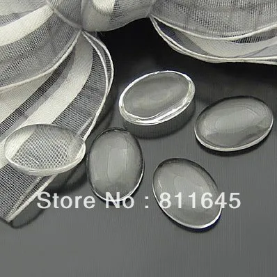 

300pcs/lot, Good Quality 10*8MM Dome Oval Transparent Clear Magnifying Glass Cabochon