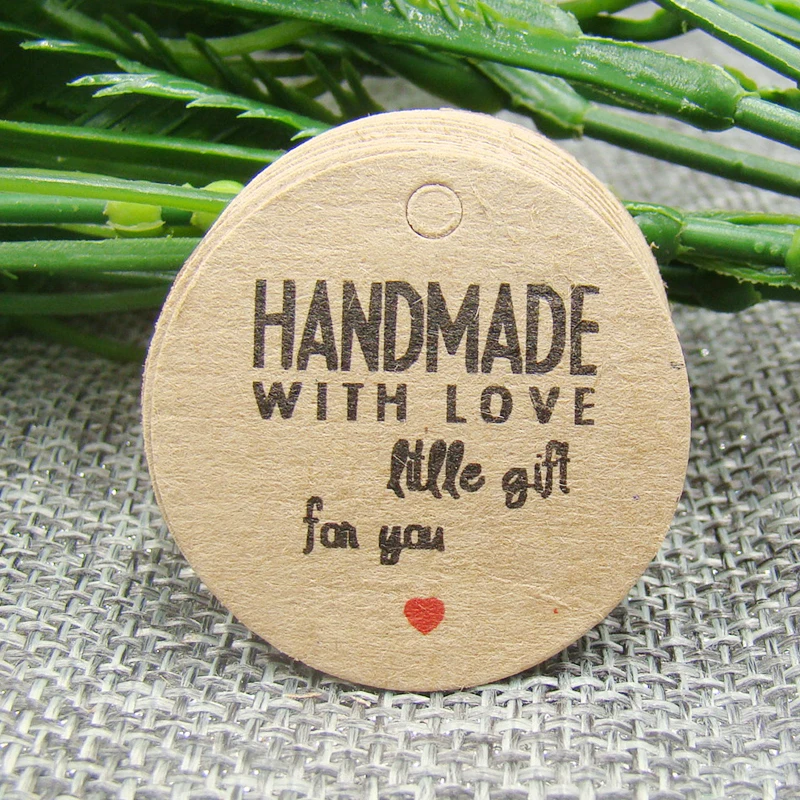 3*2 см Крафт крафт в форме гребешка благодарим Вас за подарок бумажная бирка