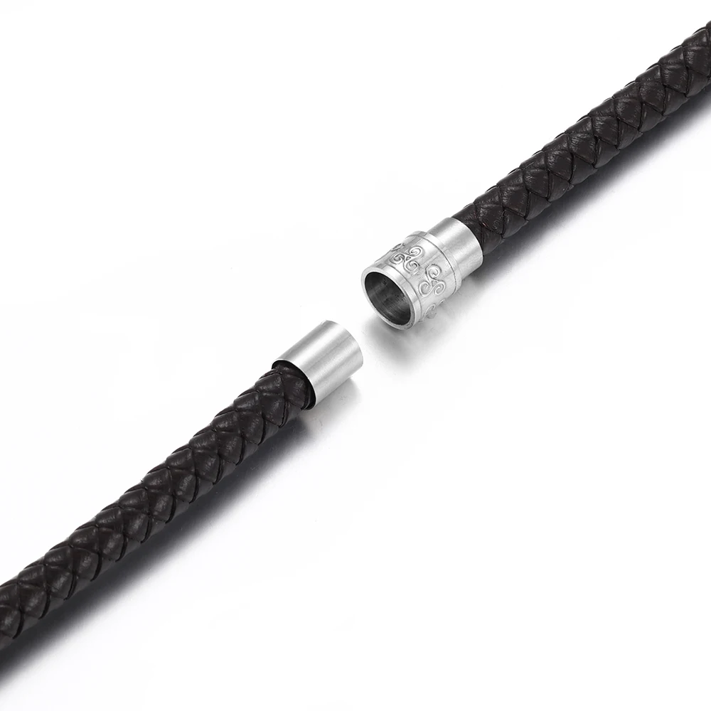 Нержавеющая сталь Магнитная застежка отверстие 8 мм кожаный шнур застежками