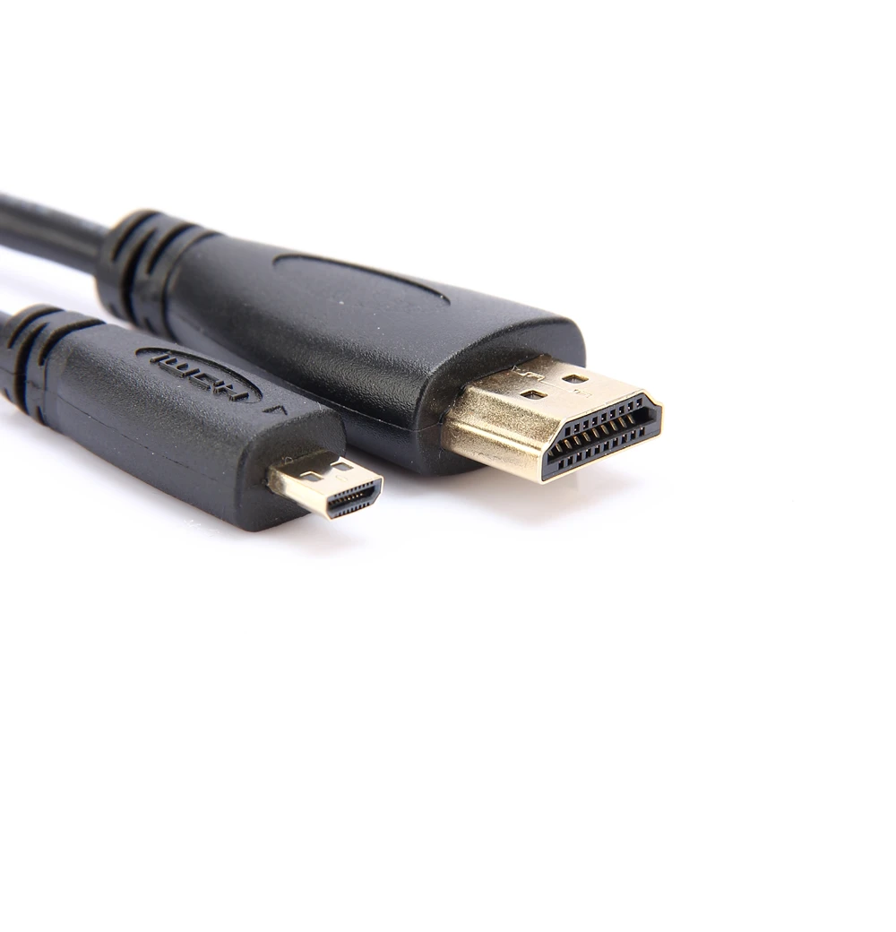 3D 1080 P Micro HDMI к HDMI кабель позолоченный HDMI 1,4 V 1,5 м 3 м 5 м высококачественный HDMI адаптер для телефона планшеты HDTV Камера