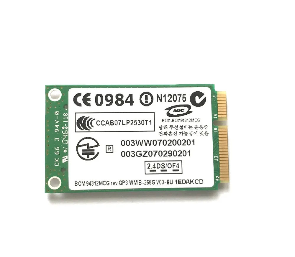 Беспроводная Wi Fi карта BCM4312 BCM94312MCG MINI PCI E для HP dv4 dv5 dv7 CQ45 CQ40 6730b 2530 SPS 459263 002|Сетевые