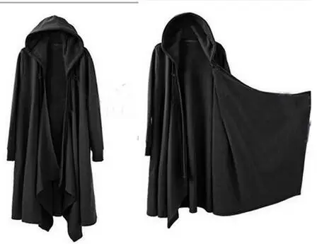 Новая мужская одежда S ~ 5XL большой размер GD с капюшоном плащ кардиган накидка