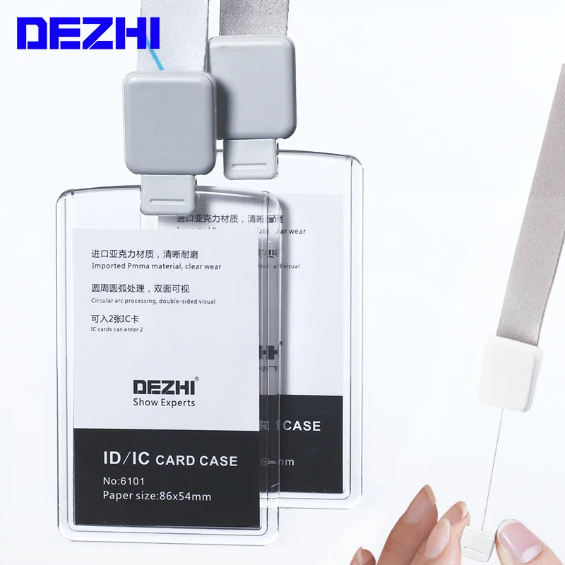 DEZHI-Новый выдвижной шнурок на заказ с полным прозрачным деловым оформлением