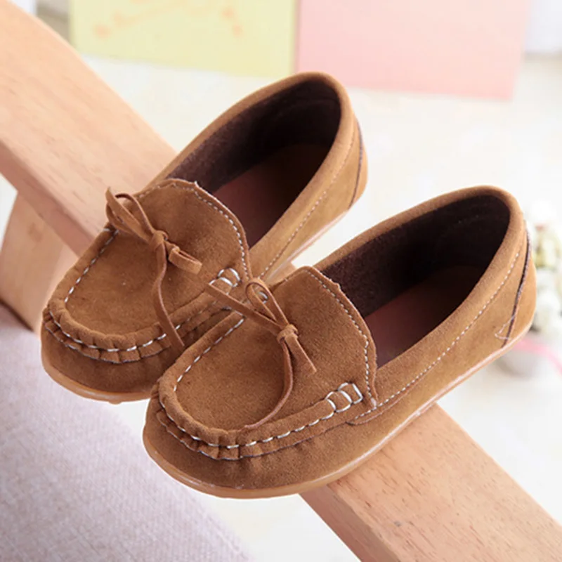 All Seasons Children Sneakers Shoes Toddler Girls Casual Soft Sole Loafers PU Leather Kids Anti-Slippery Mocassins | Детская одежда и