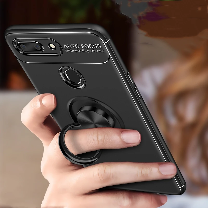 Rezzol для OPPO F9 Pro Чехол чехол автомобильный магнитный держатель Мягкий ТПУ