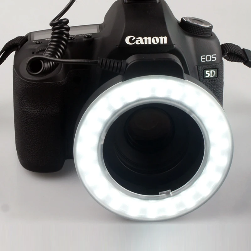 48 макро светодиодный кольцо вспышка для Камера DSLR Профессиональное освещение