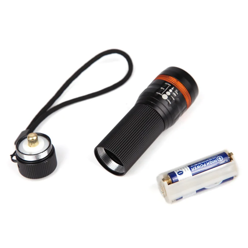 Q5 strong flashlight LED long-range focusing outdoor self-defense riding mini tactical 18650 pen light keychain | Всё для походов и