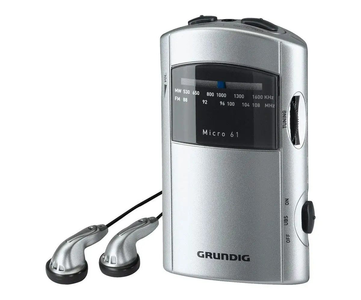 GRUNDIG MICRO 61 радио AM/FM Порт с наушниками|Радиоприёмники| |