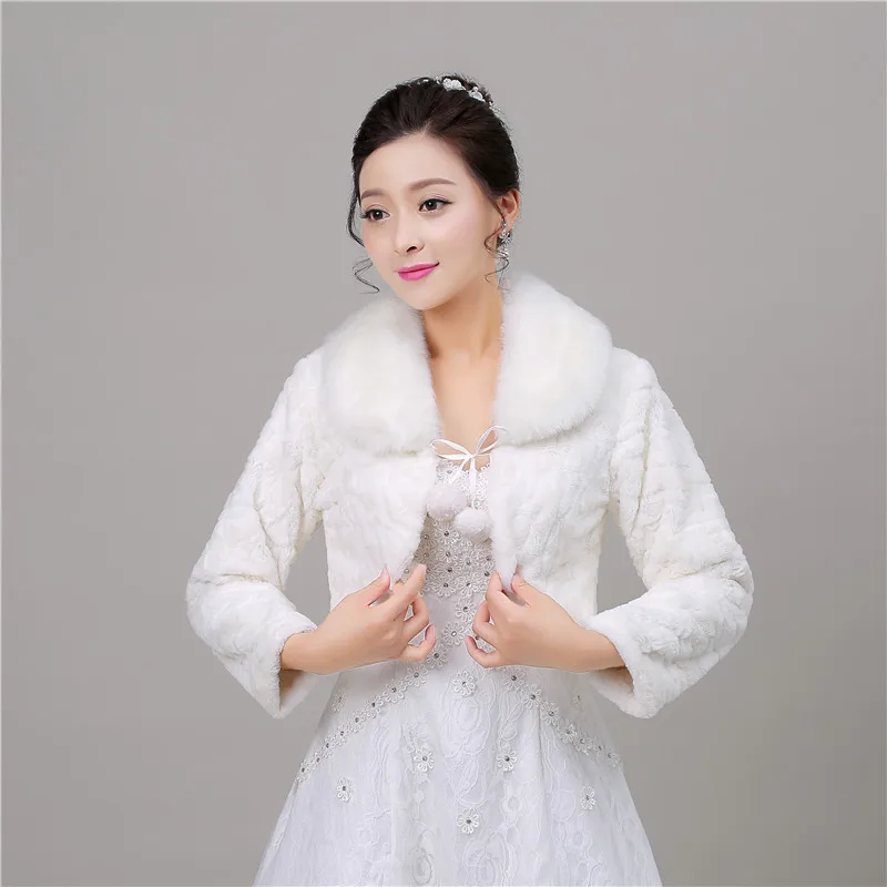 Forevergracedress новинка 2018 года женская зимняя Свадебная накидка из искусственного