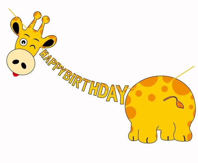 giraffe banner Воздушные шары Большие Животные Динозавр бумажный шарик гирлянда Динозавр джунгли вечерние украшения детский душ мальчик мяч вечерние игрушки - Цвет: giraffe banner