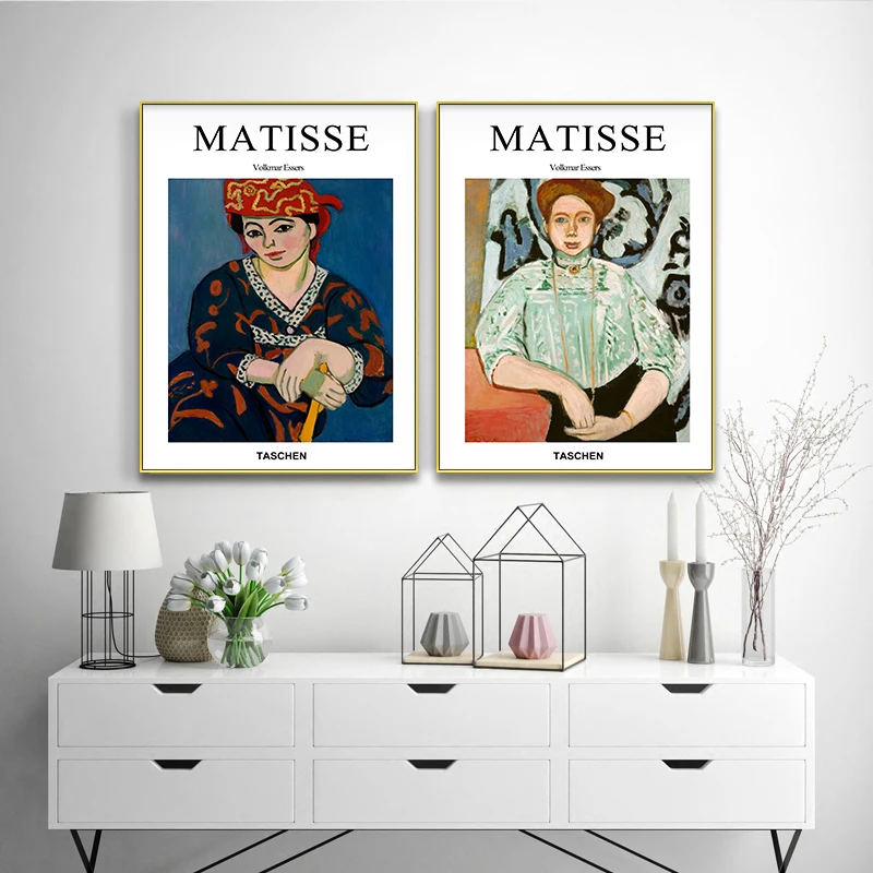 Matisse портрет модный дизайн декоративные фотообои для гостиной коридора