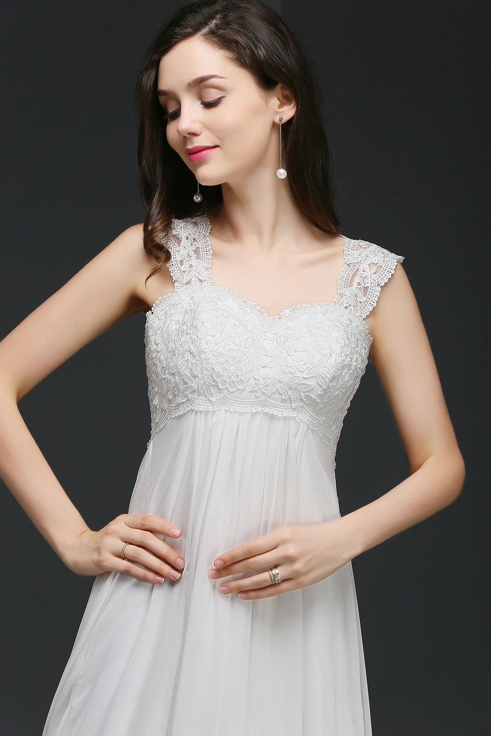 Недорогое шифоновое пляжное свадебное платье 2019 Новое Vestido De Noiva без рукавов