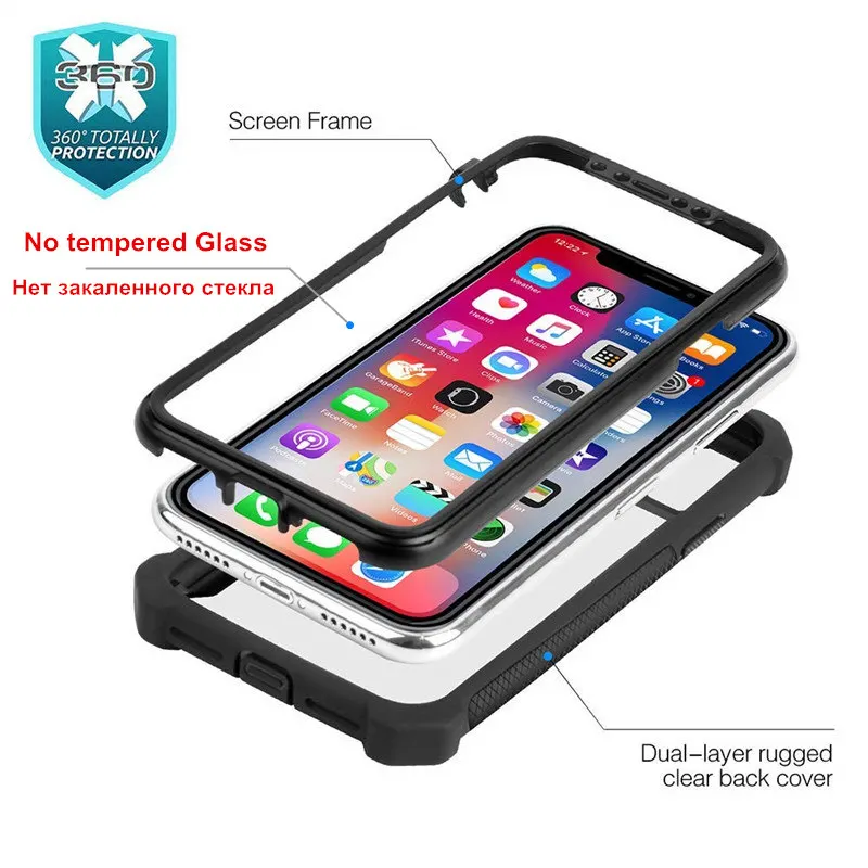 Защитный чехол для iPhone 12 11 Pro Max XR XS 8 7 6 6s Plus|Бамперы| |