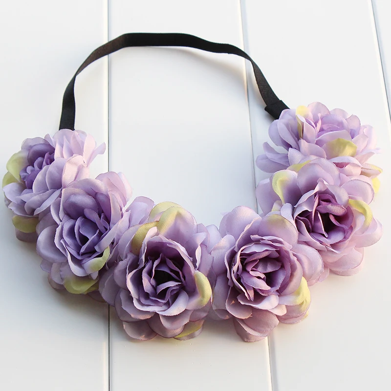 Цветы лотоса волосы для невесты милая леди и девушка цветущий цветочный венок на