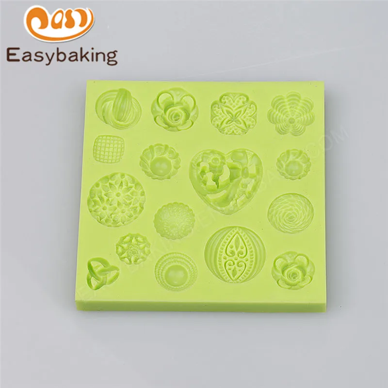 1 шт. цветок брошь Алмазная Кнопка ювелирные изделия силиконовая форма/форма