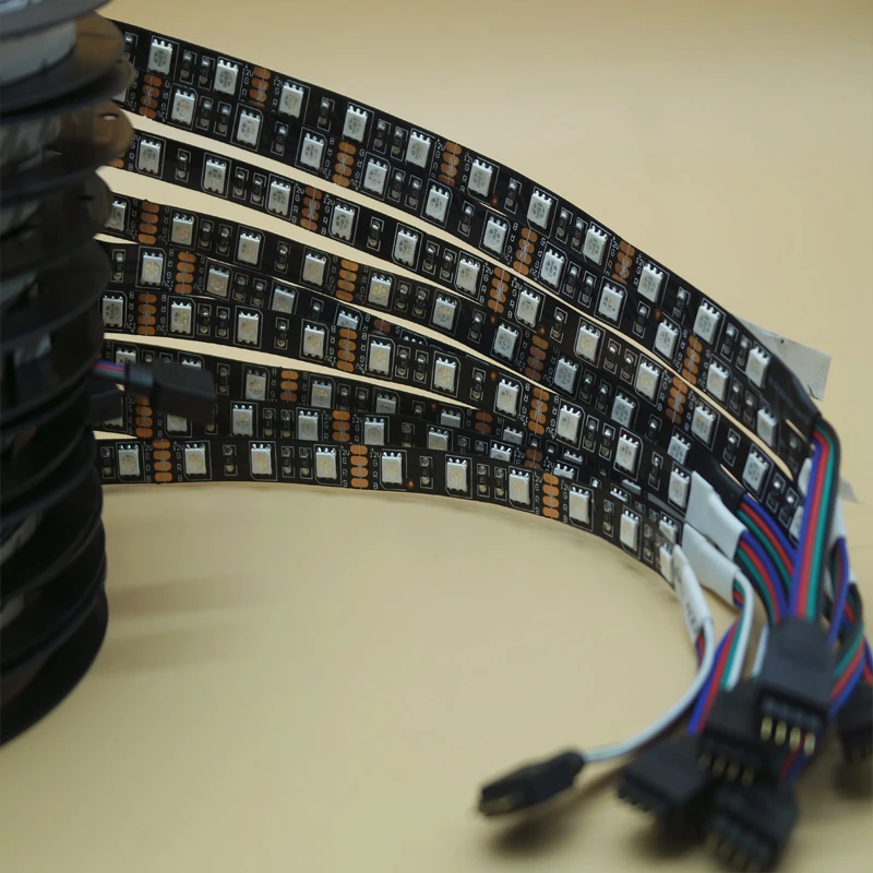 Черная печатная плата Светодиодная лента 5050 IP65/не Водонепроницаемая DC12V 60LED/m