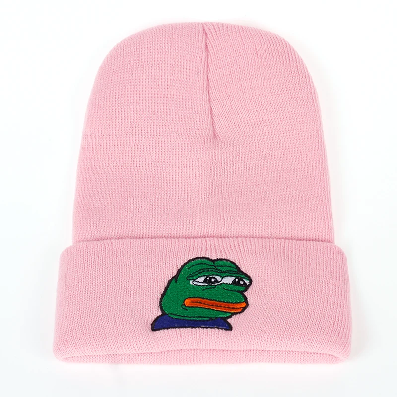 Грустно Кермит Кепки лягушка Pepe неможет человек Вышивка шапочки хип-хоп одежда