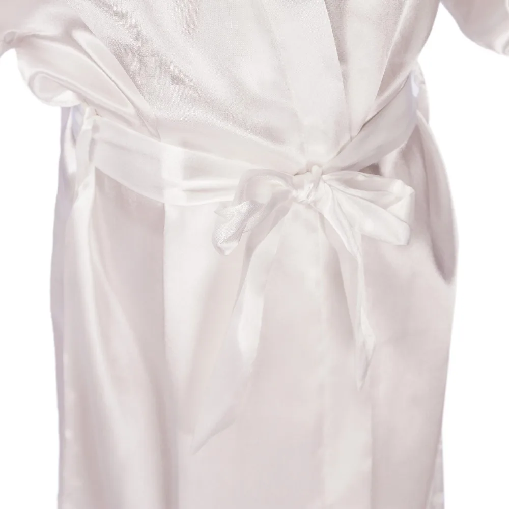 Новинка 2017 атласная пижама шести цветов Детская/Детская летняя Пижама свадебная