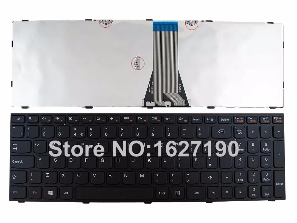 

New UK Keyboard for LENOVO G50-70 BLACK FRAME For Win8 Laptop Keyboards With PN:25211081 AEST7E00210 9Z.NAFSQ.F0U