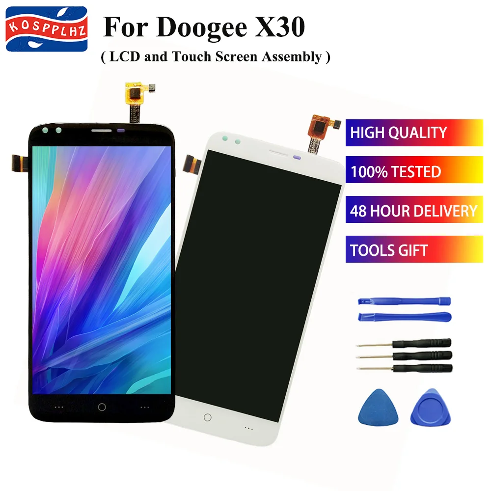 KOSPPLHZ 100% протестированный + Новый оригинальный Для Doogee X30 ЖК-дисплей сенсорный