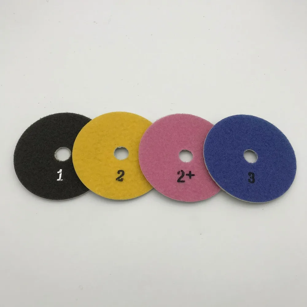 4 Step Polishing Pads inch (100 mm) for Granite Marble Quartz Engineered Stone Circle Sanding Disc Wheel Pcs/lot | Инструменты