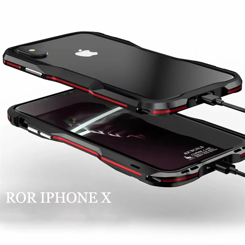 Luphie Bicolor Aluminum metal phone Bumper Case for iphoneX Frame iphone X 5.8inch Cover cases | Мобильные телефоны и