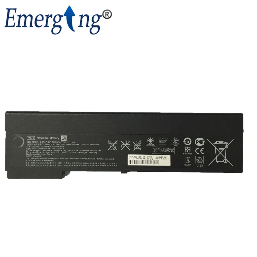 11 1 V 4200Mah Новый оригинальный аккумулятор для ноутбука HP 2170p MI06 HSTNN UB3W|battery for hp|laptop