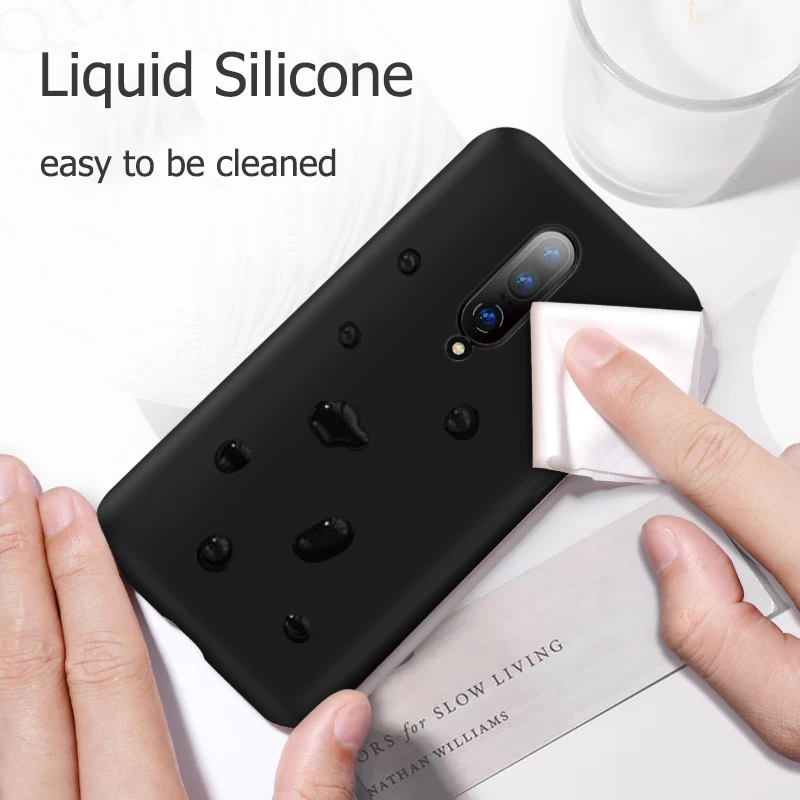 KEYSION Liquid Silicone Phone Case For OnePlus 7 Pro 1+7 Shockproof Coque Rubber Soft Cover One Plus 6 6T 1+7P | Мобильные телефоны