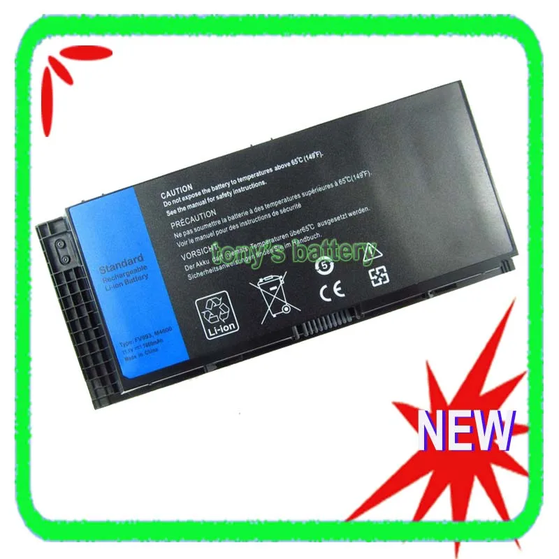Аккумулятор 9 ячеек FV993 для Dell Precision M4600 M4700 M4800 M6600 M6700 M6800 PG6RC 9GP08 FJJ4W 97KRM 312-1176 7800 мАч |