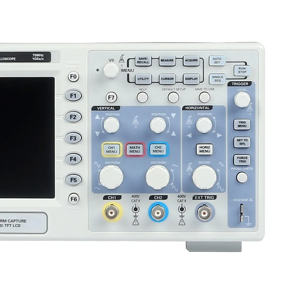 Hantek DSO5072p Osciloscopio 2 канала 70 МГц цифровой осциллограф USB LCD 1GSa/s 40K портативный