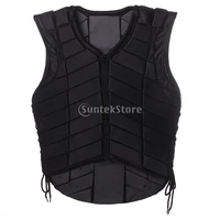 high quality black equestrian protective vest horse riding safety vest body protector for adults