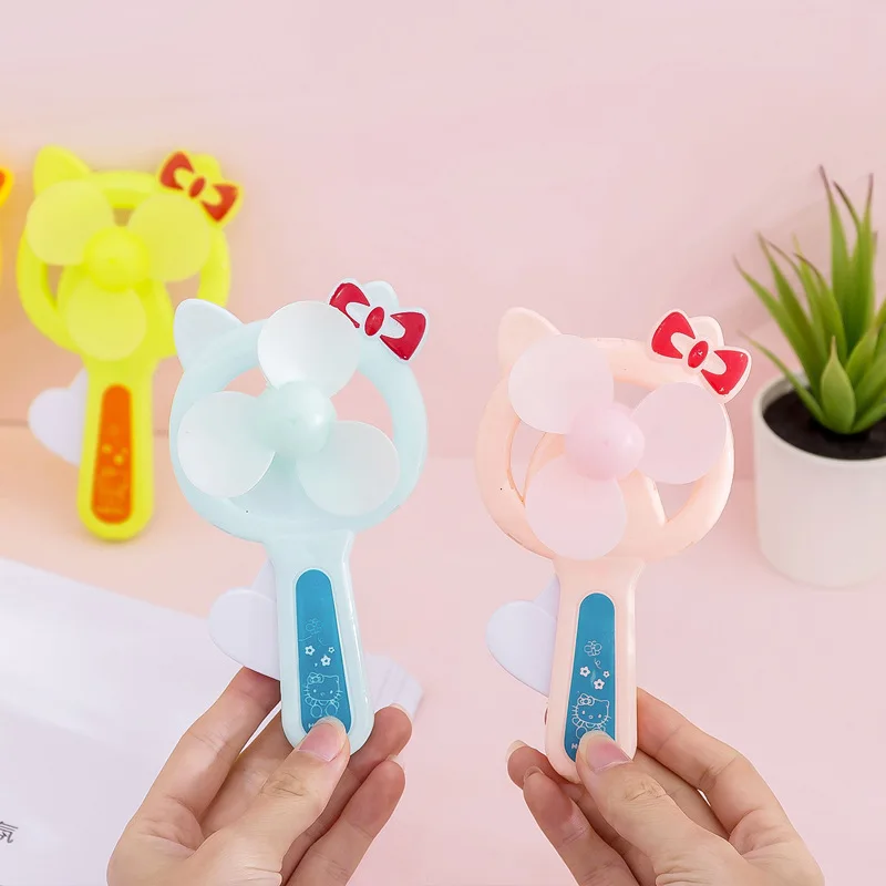 10 шт. летний кавайный милый мини вентилятор с кошачьими ушками портативный