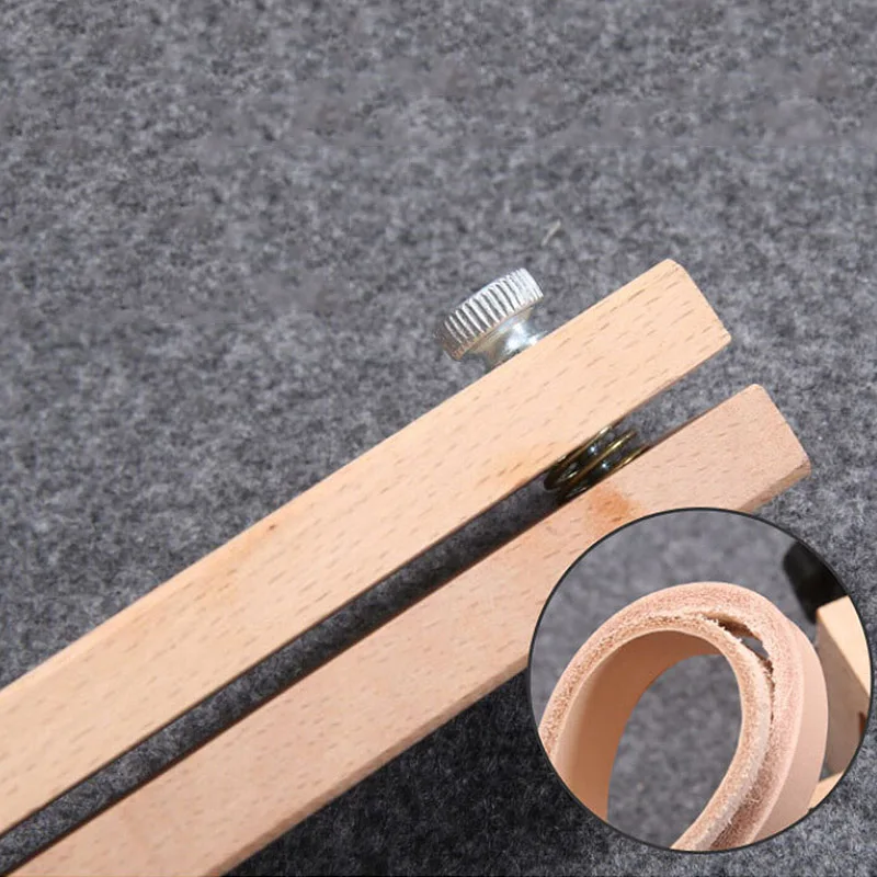 Регулируемый DIY ручная резка деревянная планка резак кожаный инструмент для резки полос кожевенное ремесло ремешок для часов с 5 острыми лезвиями кожа