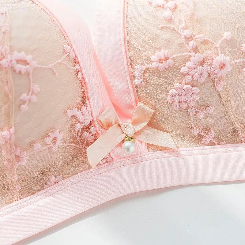 Semaless кружева Для женщин нижнее белье бюстгальтер Push Up Bra цветочные сладкие дамы