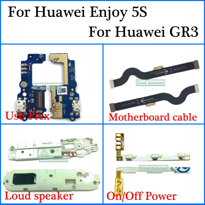Для Huawei GR3/для Enjoy 5S TAG L21 L22 L03 Usb гибкий кабель материнской платы громкий динамик