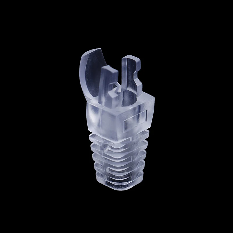 100 шт cat6 rj45 двойной пряжкой коготь Ethernet крышка разъема ПК втулка для защиты кабеля