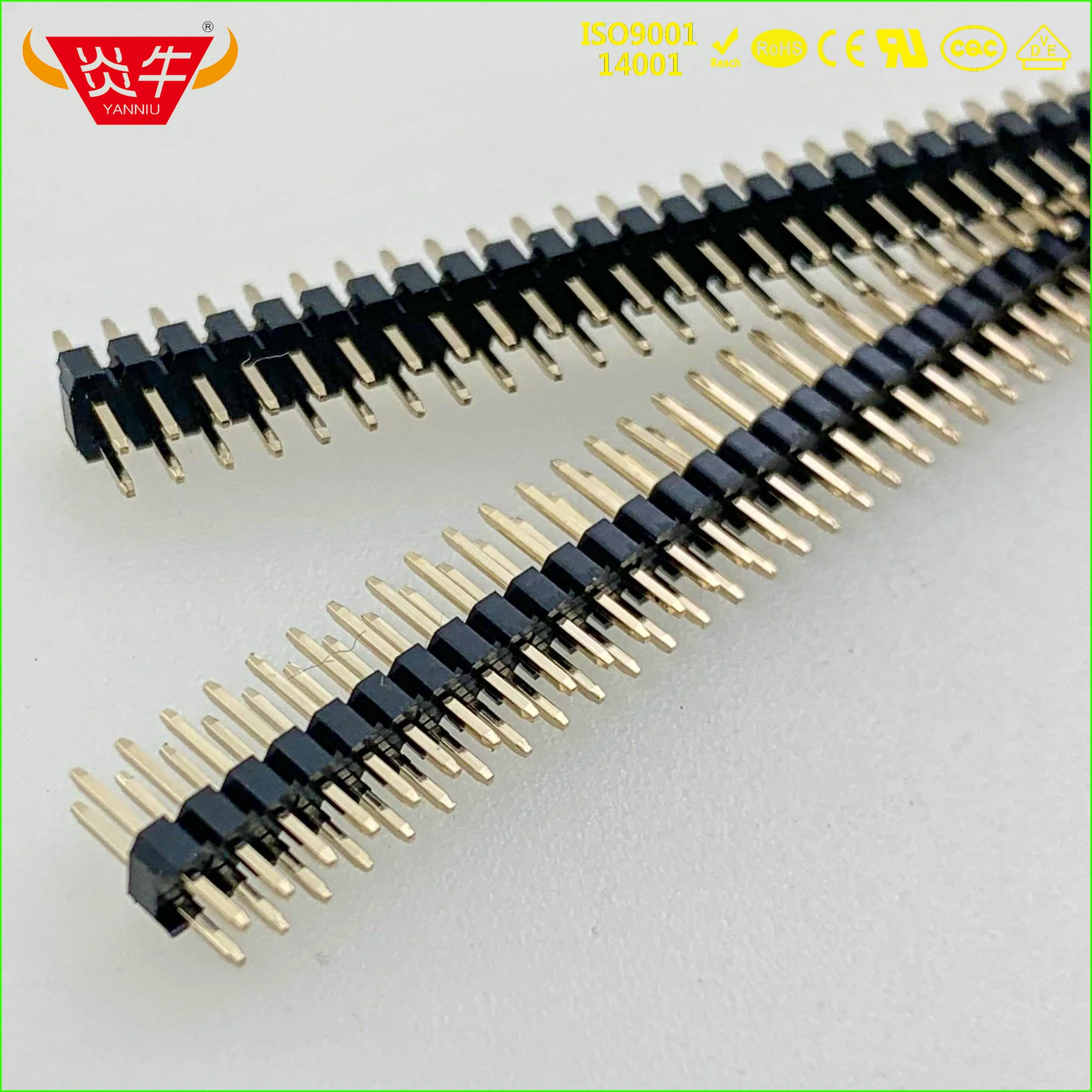 1 27 мм Шаг 2X50P 100PIN штекер полосы разъем двухрядный прямой штыревой выдерживает