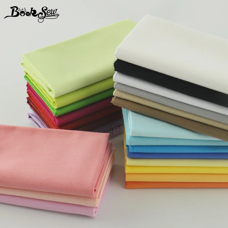 Booksew 100% хлопок 25 шт. однотонные очаровательные пакеты домашний текстиль для
